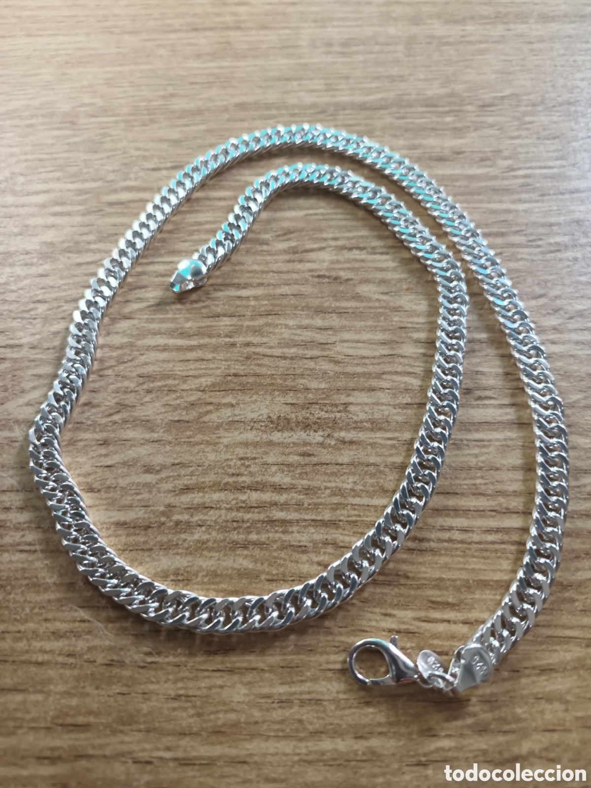 Joyeria: COLLAR CON ESLABONES ENTRELAZADOS DE 50 CM PLATA 925