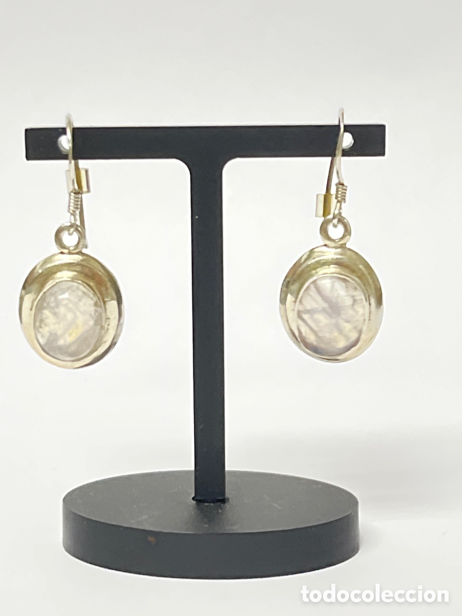 Joyeria: Pendientes de plata y piedra luna /P541