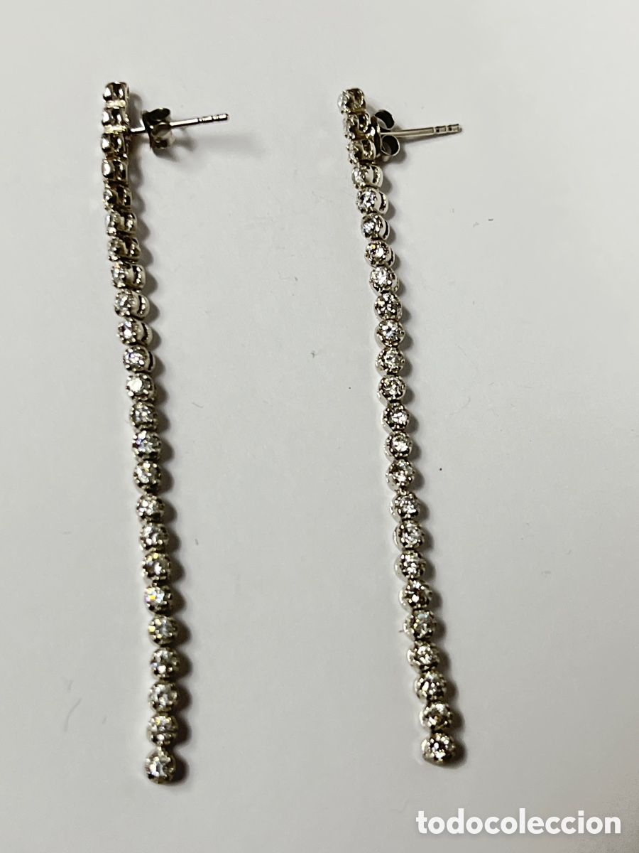 Joyeria: Pendientes de plata engastado P541