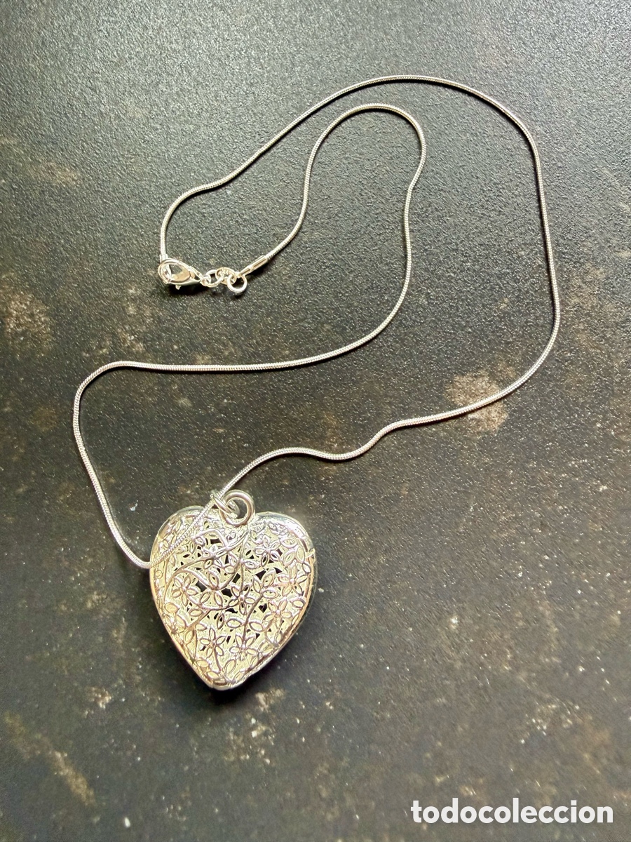 Joyeria: Joya coraz&oacute;n collar cadena plata - Foto 2