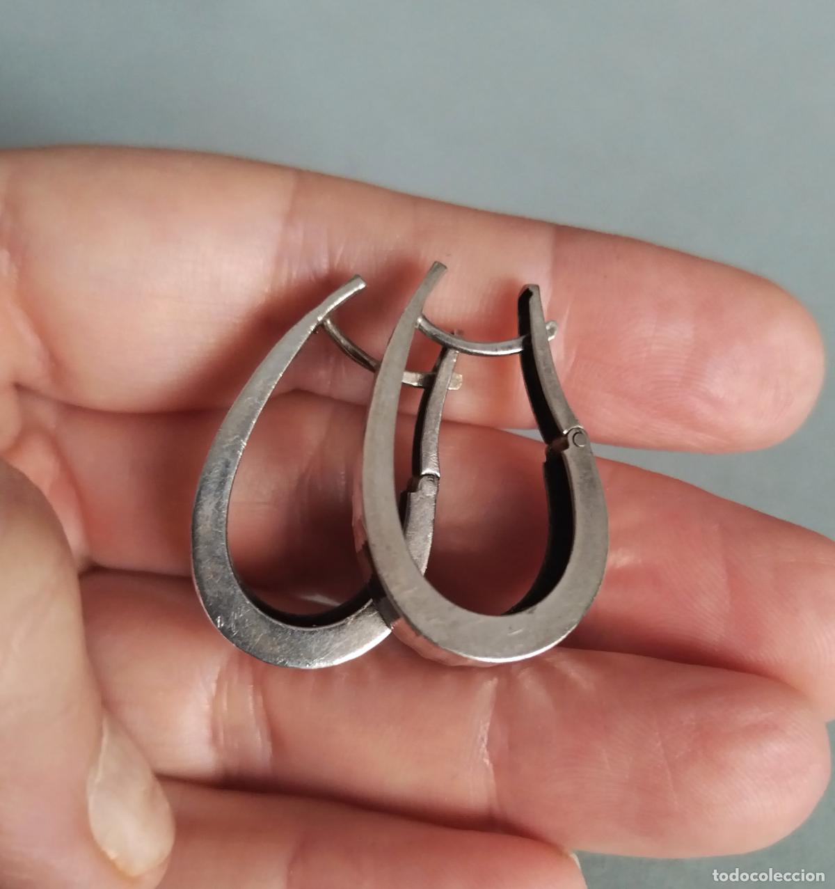 Joyeria: Pendientes de plata de ley. - Foto 2
