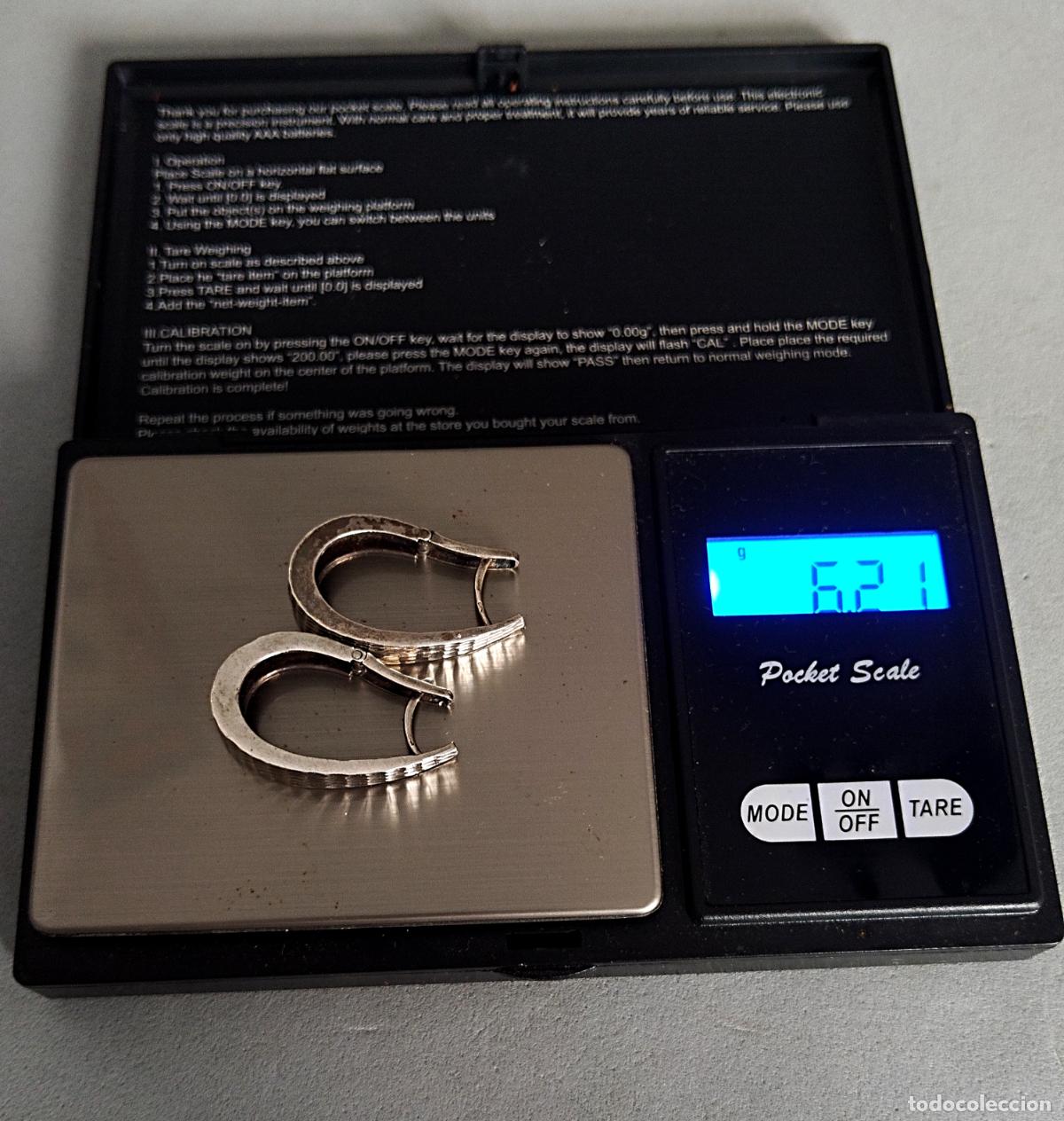Joyeria: Pendientes de plata de ley. - Foto 3