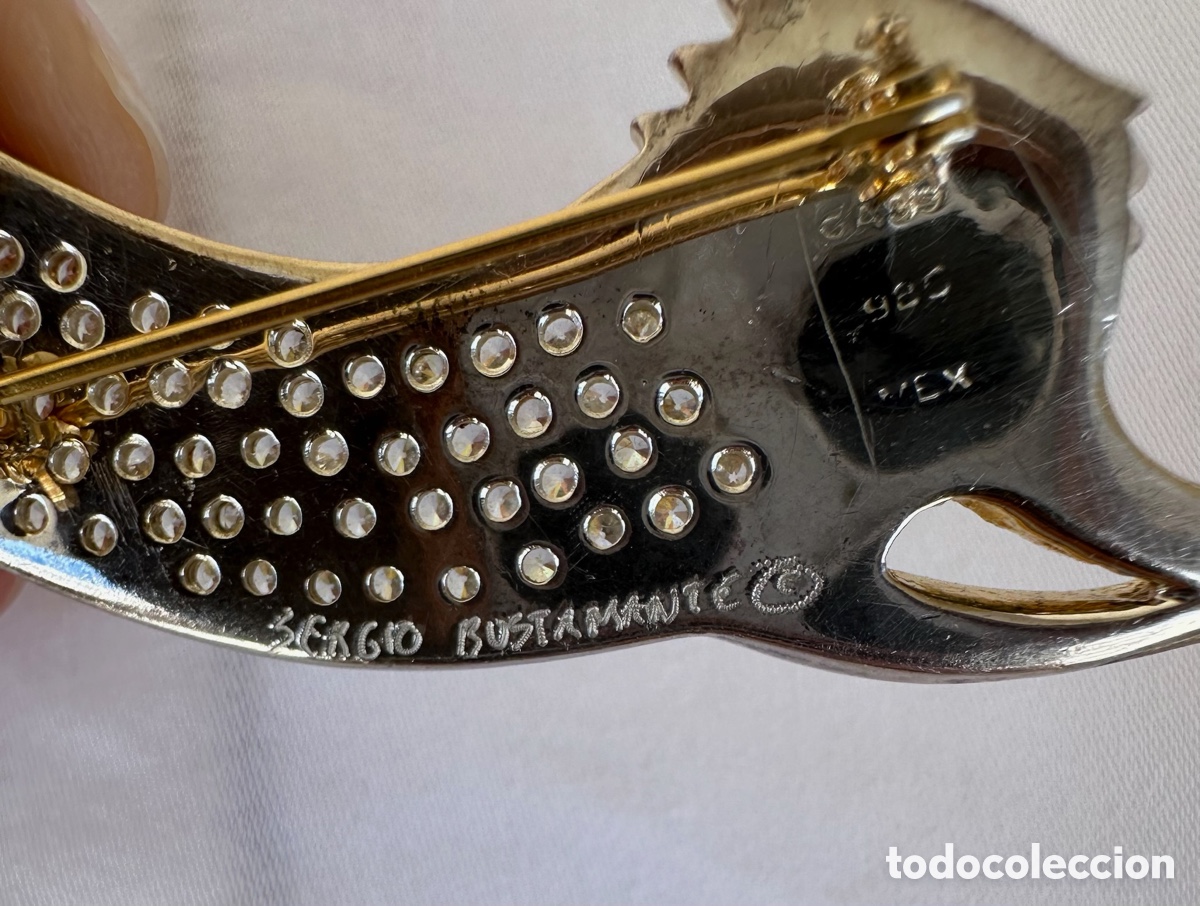 Joyeria: Broche vintage Sergio Bustamante - Foto 3