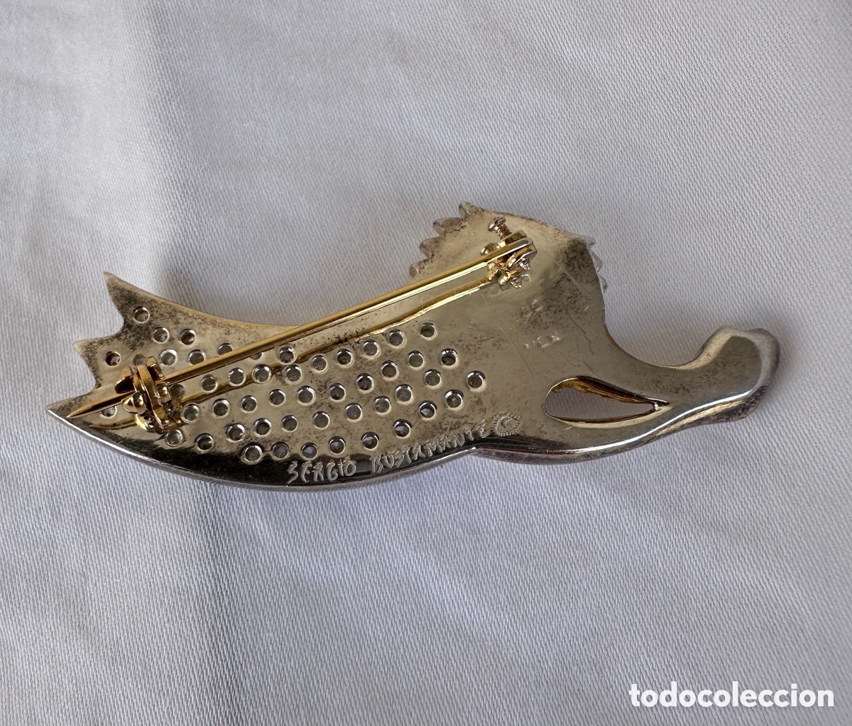 Joyeria: Broche vintage Sergio Bustamante - Foto 4
