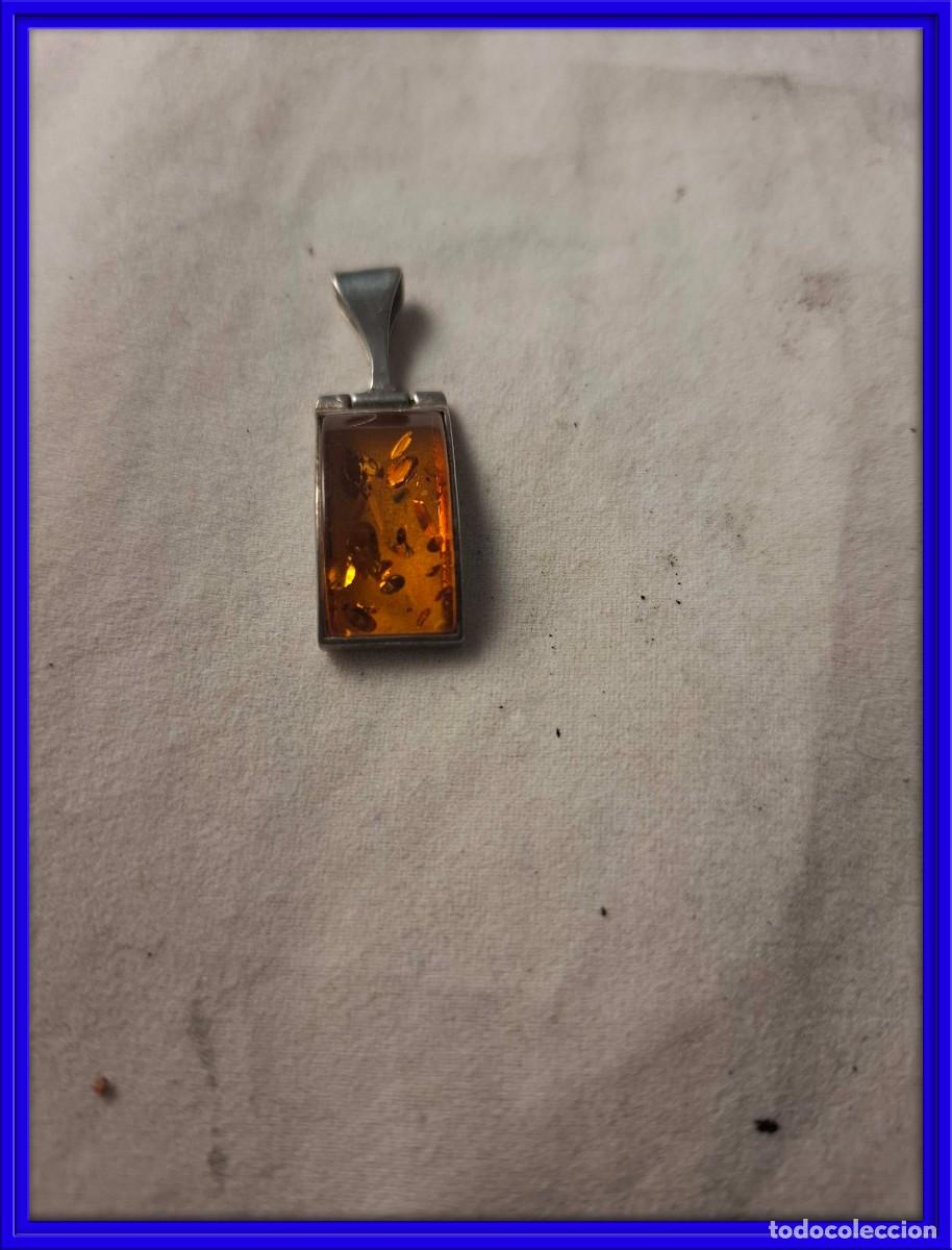 Gioielleria: COLGANTE DE PLATA CON PIEDRA AMBAR
