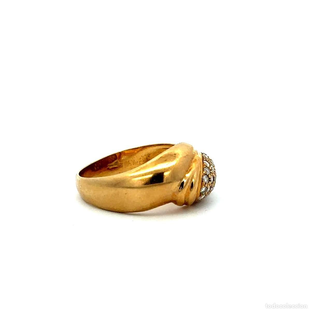 Joyeria: Anillo Sofisticado con Dise&ntilde;o Entrelazado y Halo de Diamantes - Foto 2