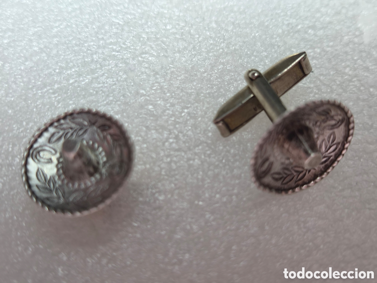 Joyeria: Gemelos de plata sombrero mejicano - Foto 2