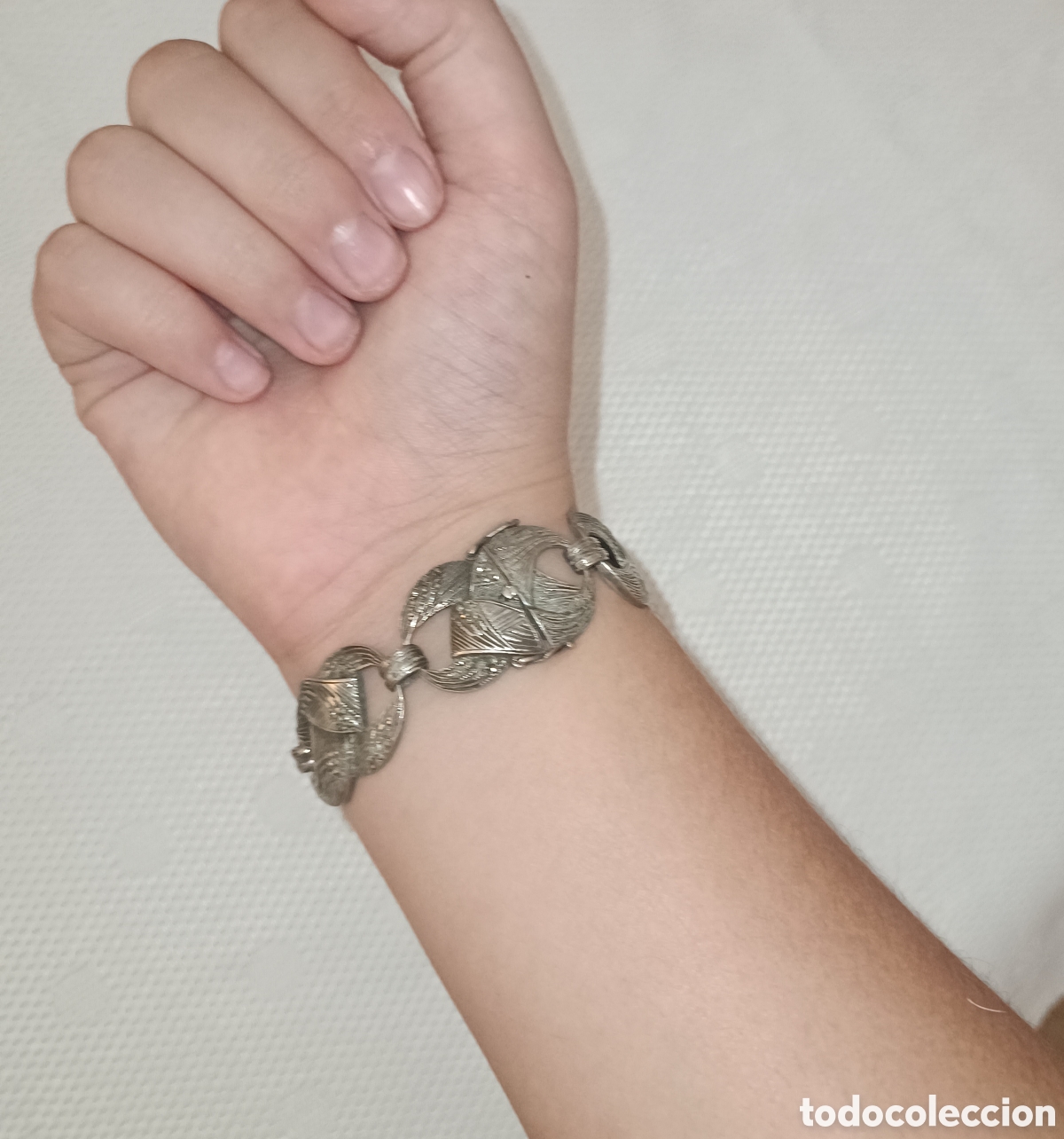 Joyeria: Pulsera Plata de Ley de eslabones articulados