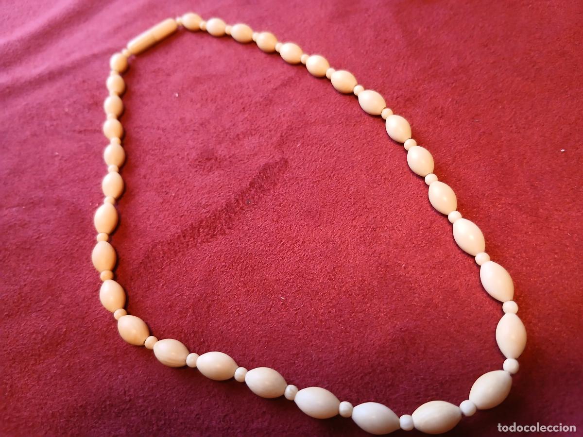 Joyeria: Collar gargantilla marfil
