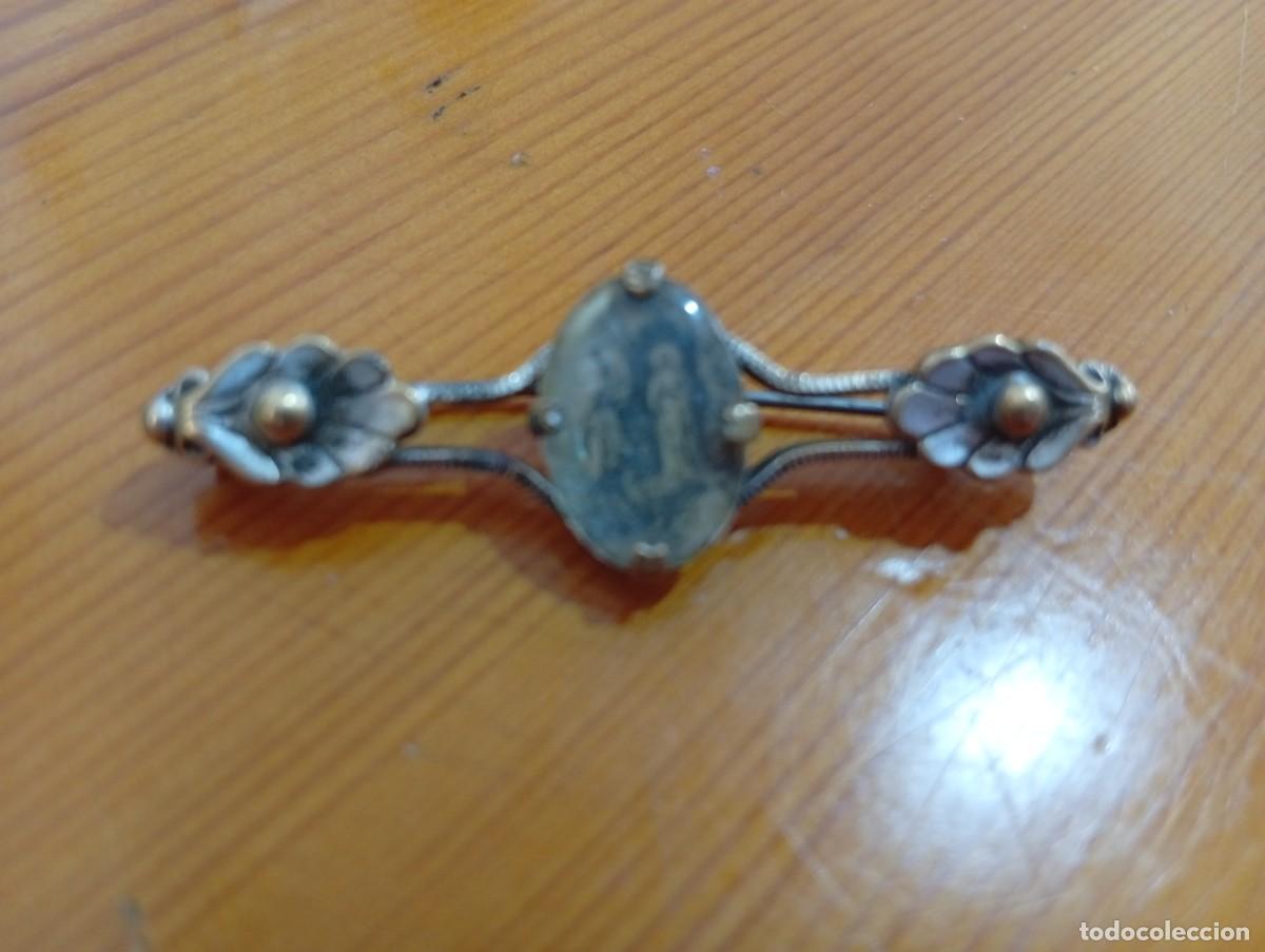 Joyeria: Antik Broche de Nuestra Se&ntilde;ora de Lourdes.