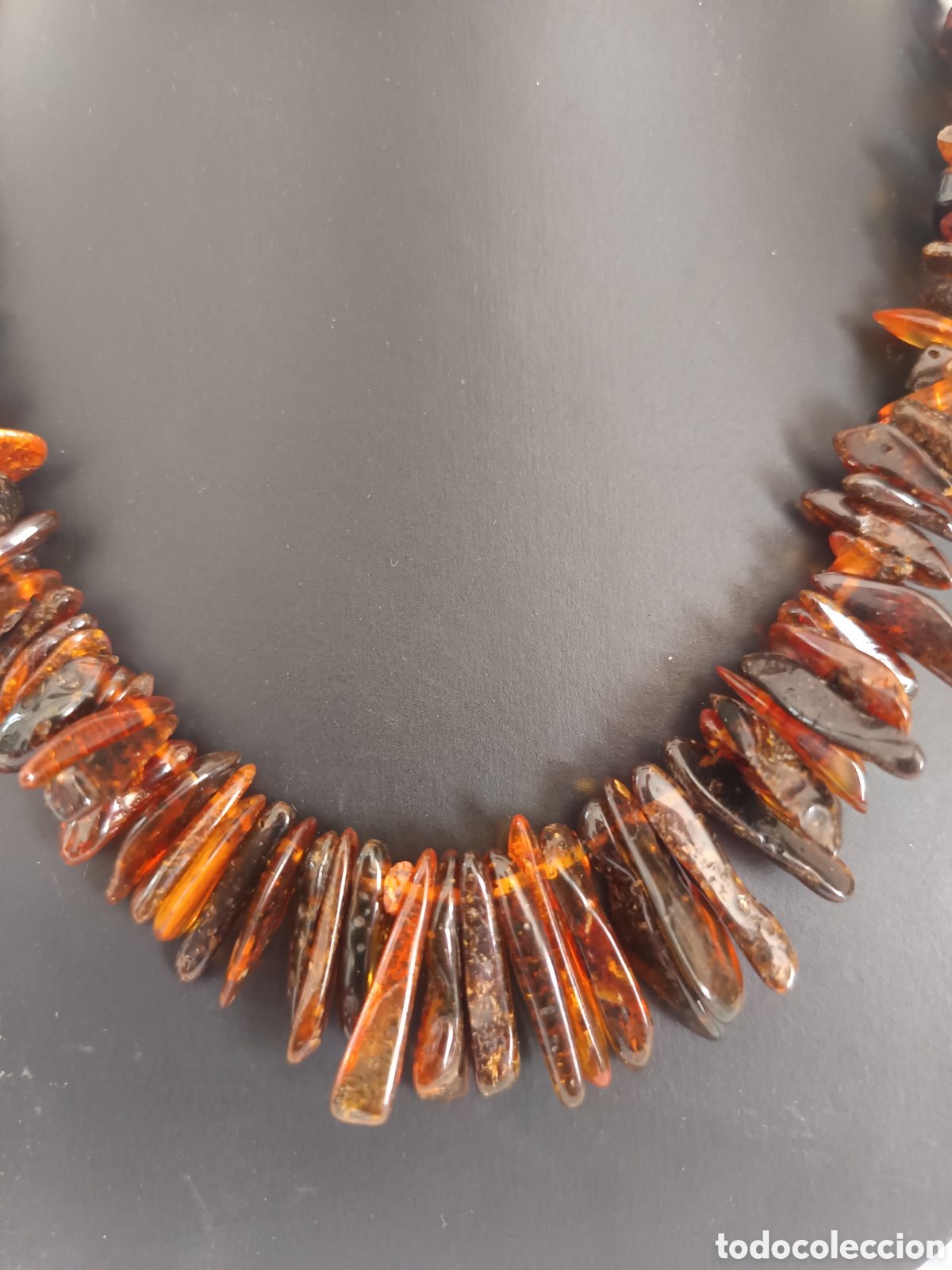 Joyeria: Collar antiguo gargantilla de ambar del Baltico - Foto 2