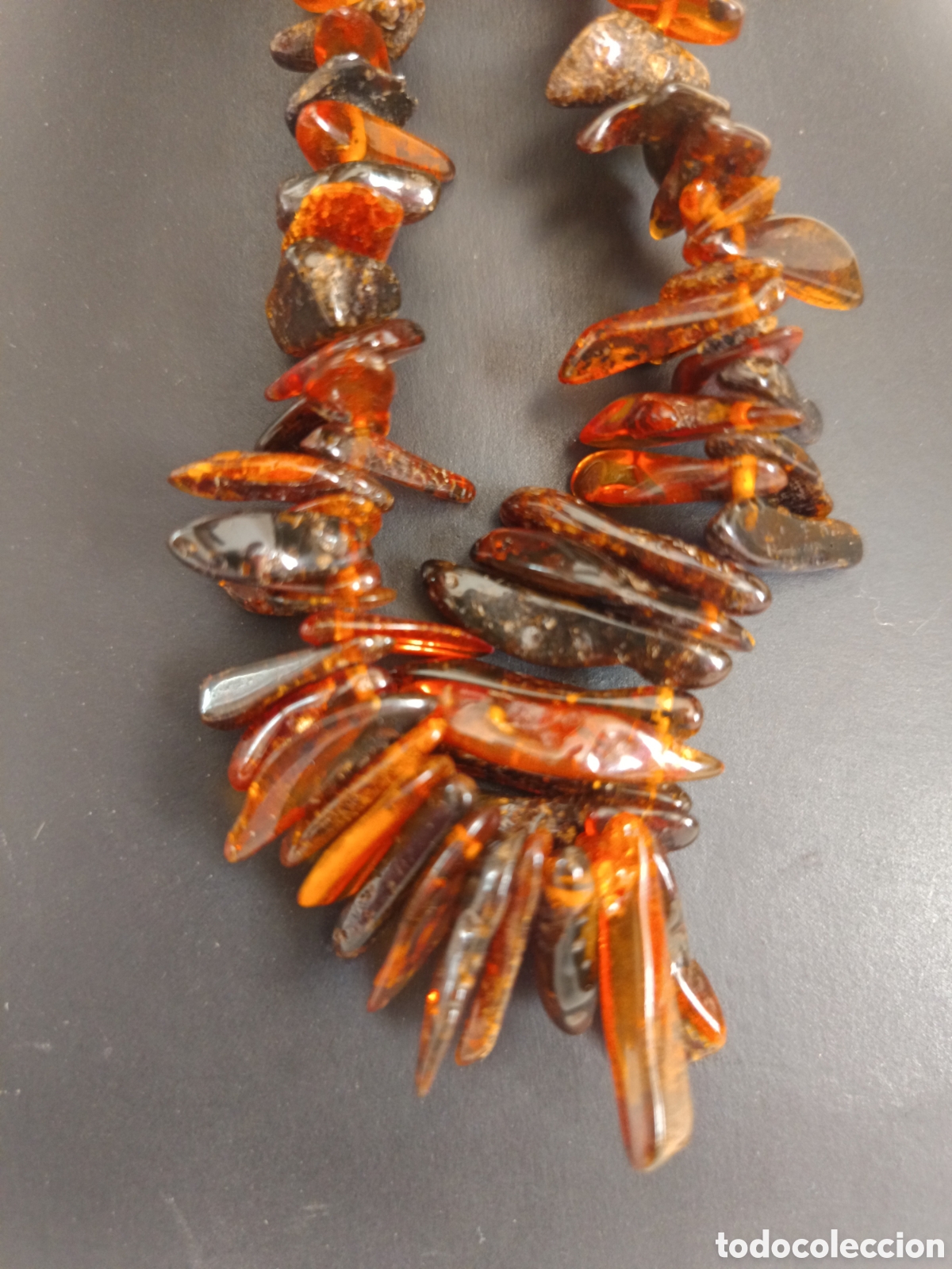 Joyeria: Collar antiguo gargantilla de ambar del Baltico - Foto 9