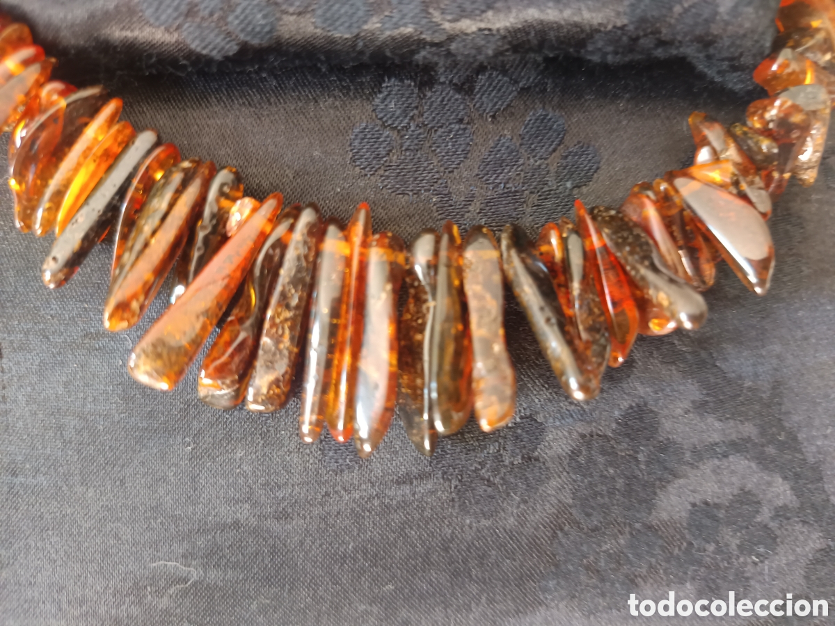 Joyeria: Collar antiguo gargantilla de ambar del Baltico - Foto 10