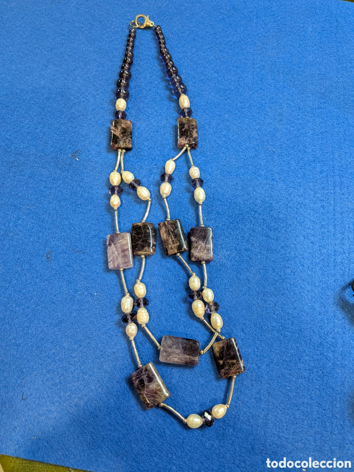 Joyeria: Collar de amatistas y perla. REF-3982.ca4 - Foto 1