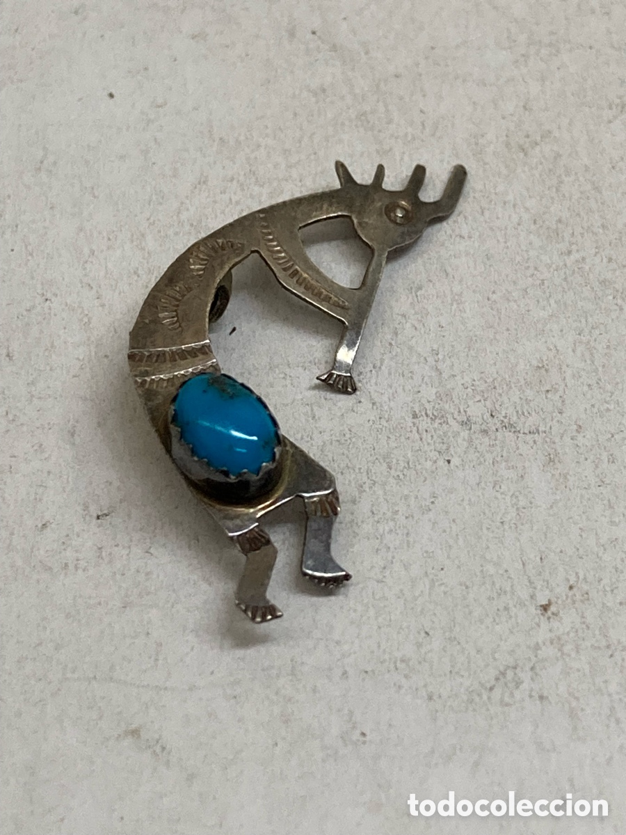 Joyeria: Broche de plata lapisl&aacute;zuli B241