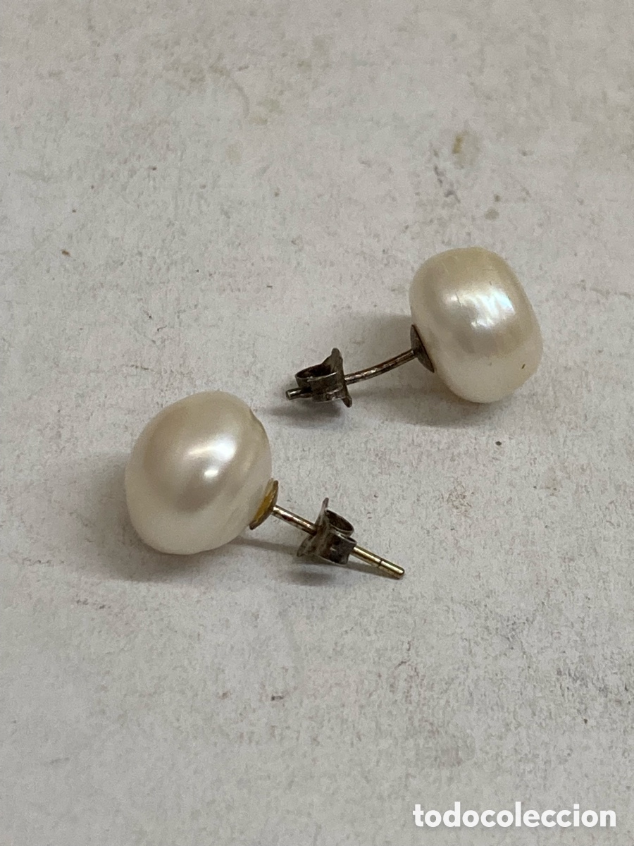 Joyeria: Pendientes de plata y perla P546 - Foto 1