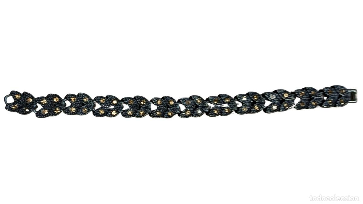 Joyeria: PULSERA ANTIGUA - ARTICULADA CON ESLABONES EN FORMA DE MARIPOSA - ESTILO A&Ntilde;OS 30