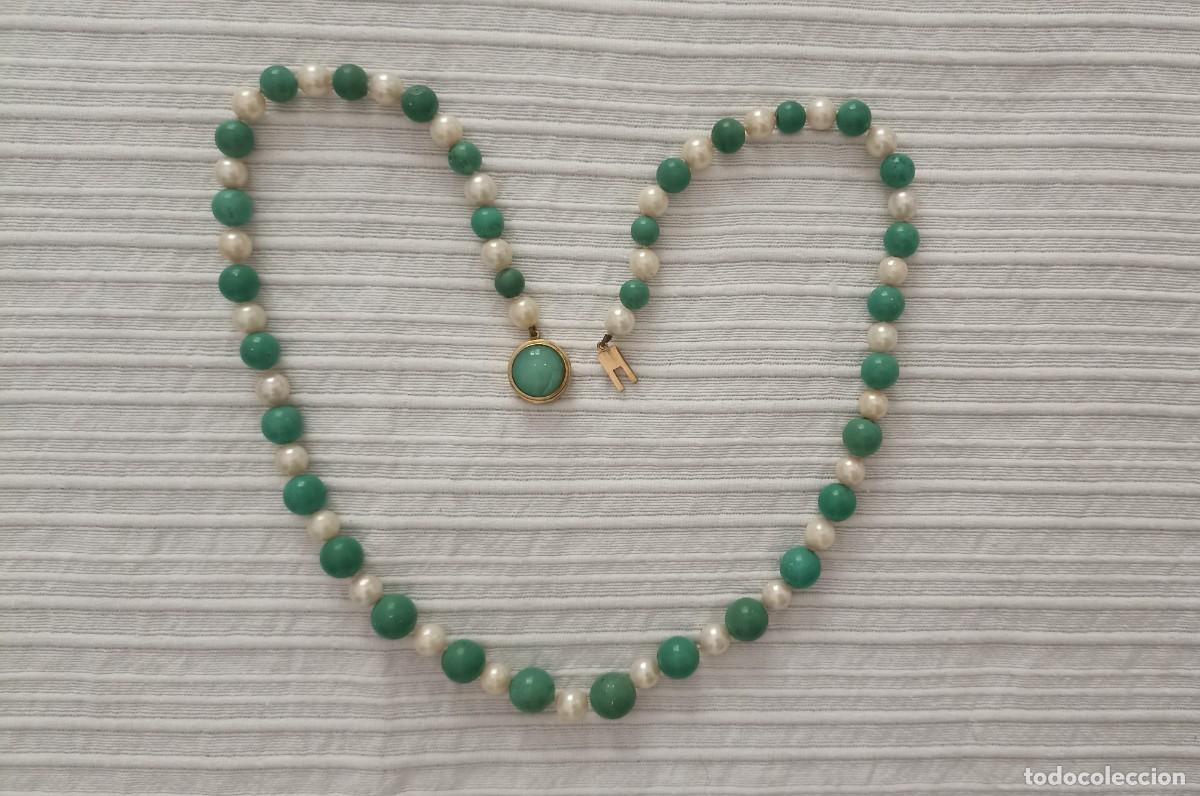 Joyeria: Collar antiguo de perlas y piedras. - Foto 2