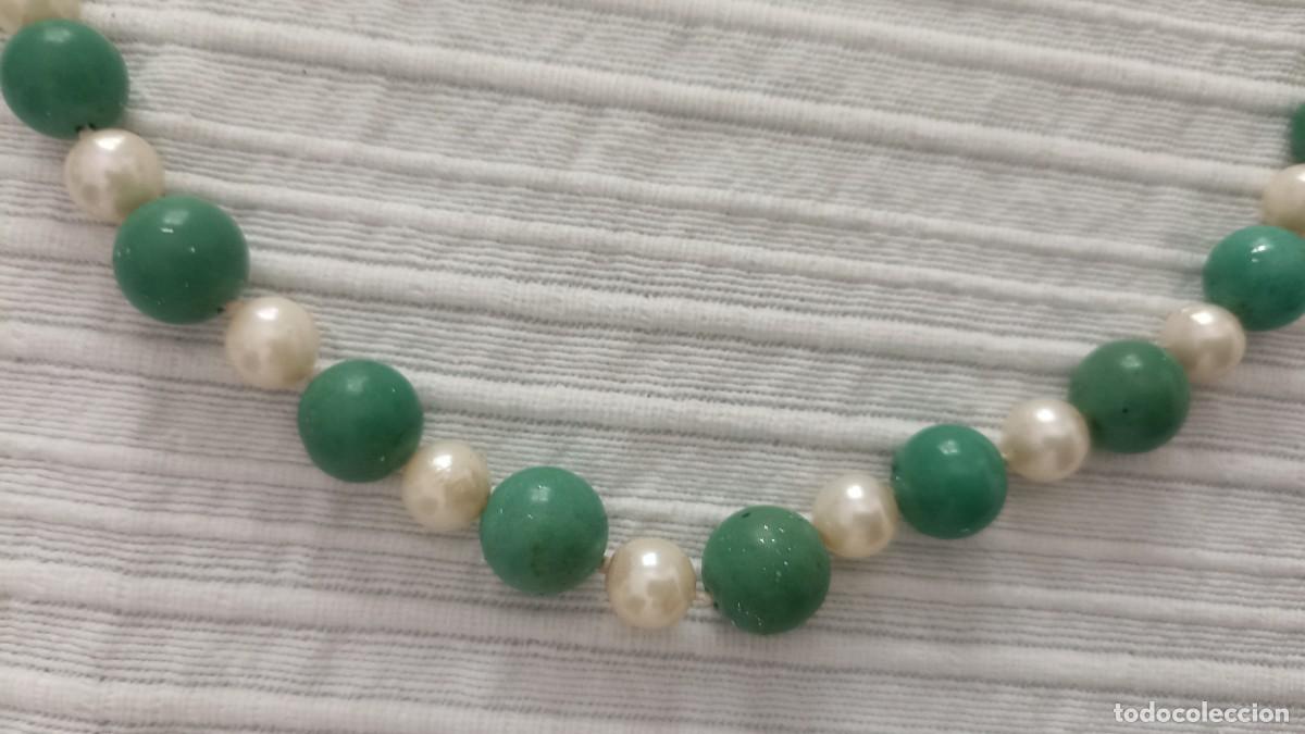Joyeria: Collar antiguo de perlas y piedras. - Foto 3