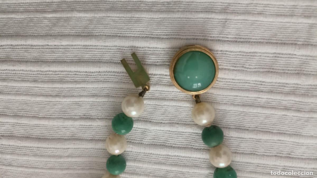 Joyeria: Collar antiguo de perlas y piedras. - Foto 7
