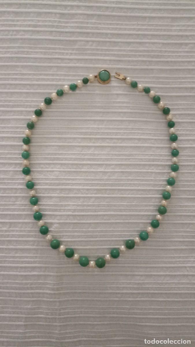 Joyeria: Collar antiguo de perlas y piedras. - Foto 8