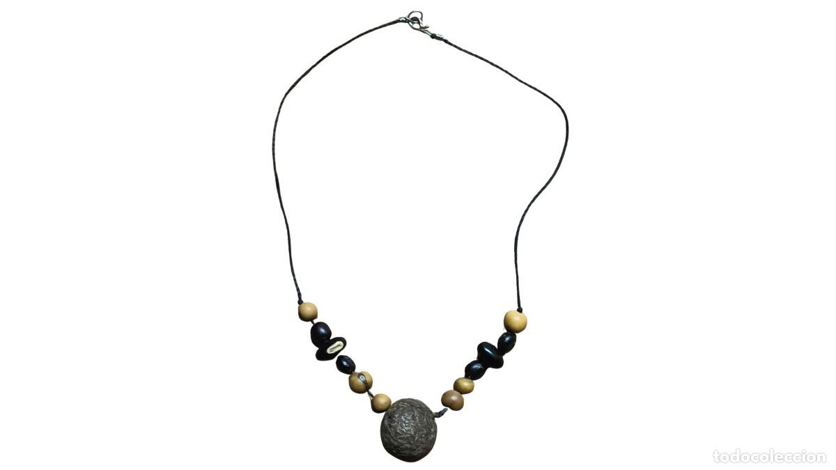Joyeria: COLLAR &Eacute;TNICO VINTAGE - SEMILLAS NATURALES DE A&Ccedil;A&Iacute;, JATOB&Aacute; Y PAXI&Uacute;BA - ARTESAN&Iacute;A - INDIGENA - BRASIL