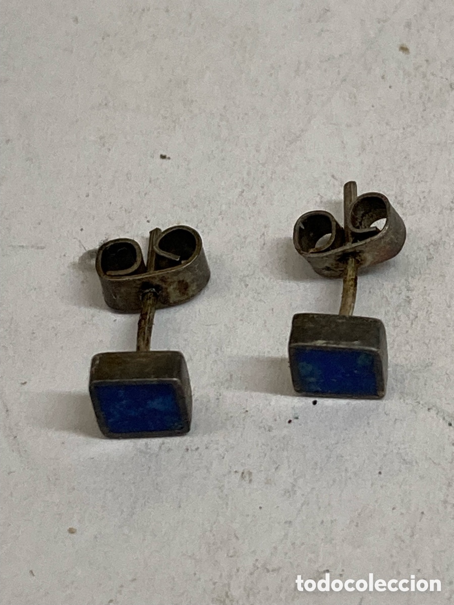 Joyeria: Pendientes de plata lapisl&aacute;zuli P547 - Foto 1