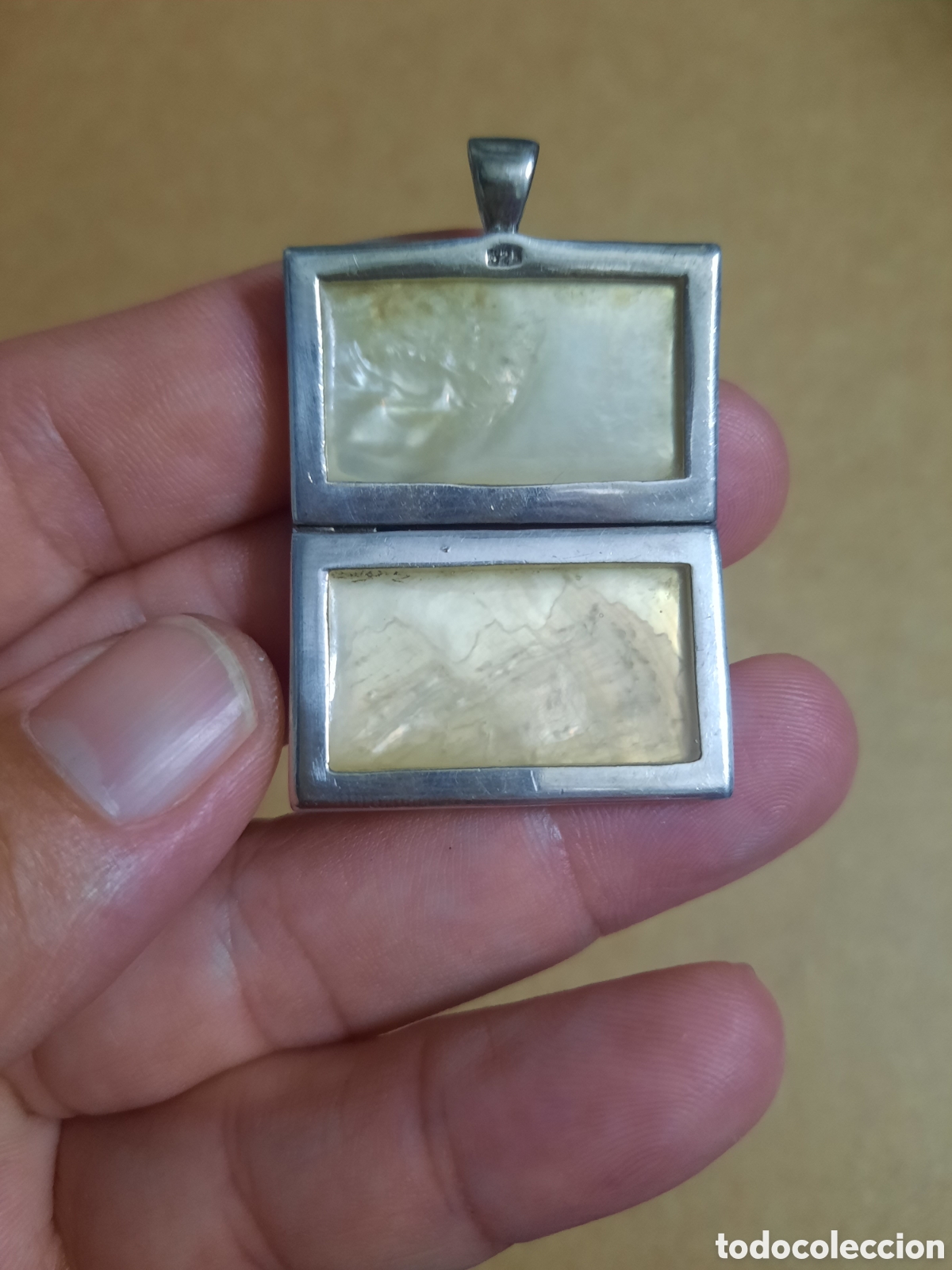 Joyeria: Colgante Vintage Plata 925 y N&aacute;car.