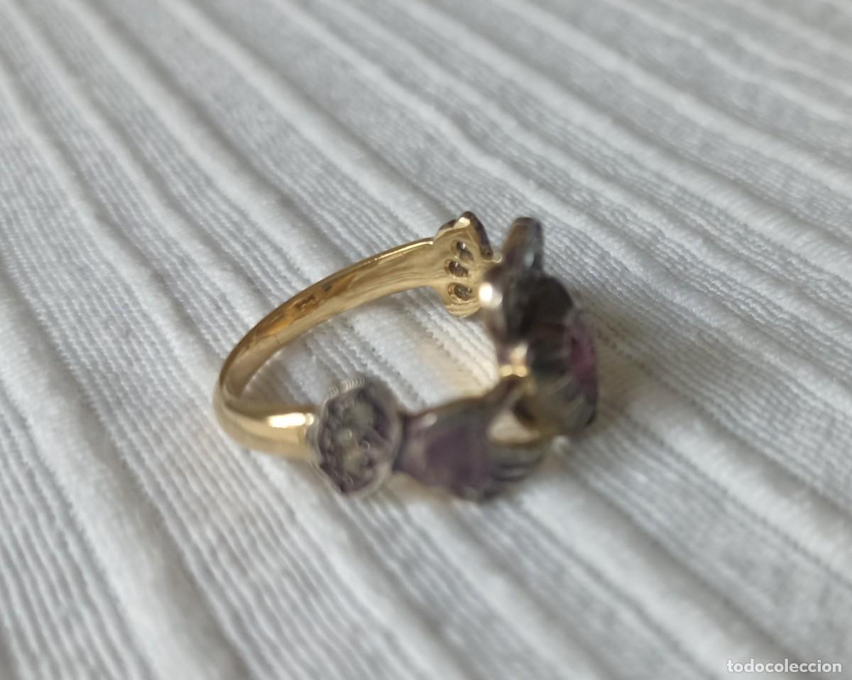 Joyeria: Anillo antiguo con coraz&oacute;n. - Foto 3