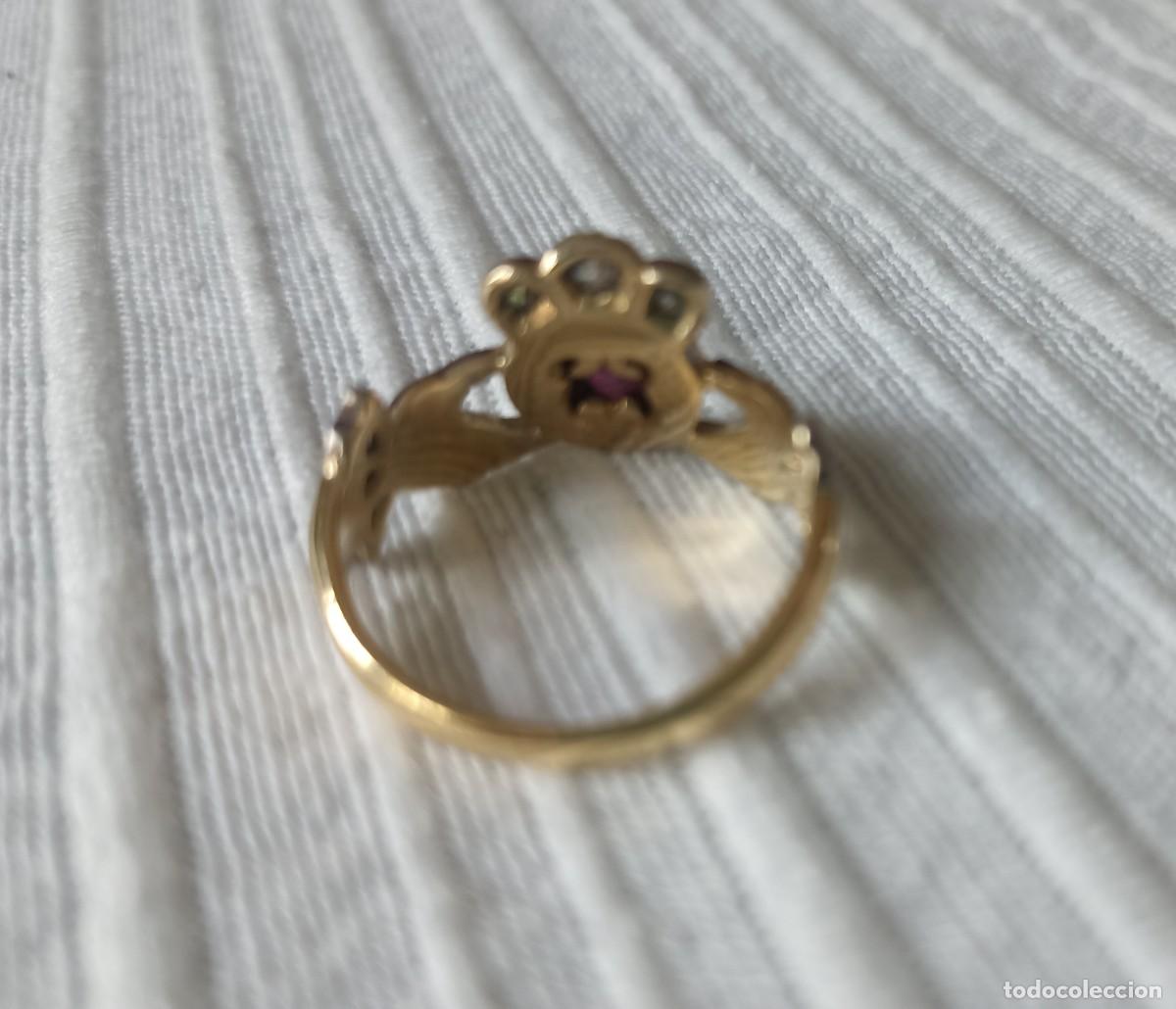 Joyeria: Anillo antiguo con coraz&oacute;n. - Foto 4