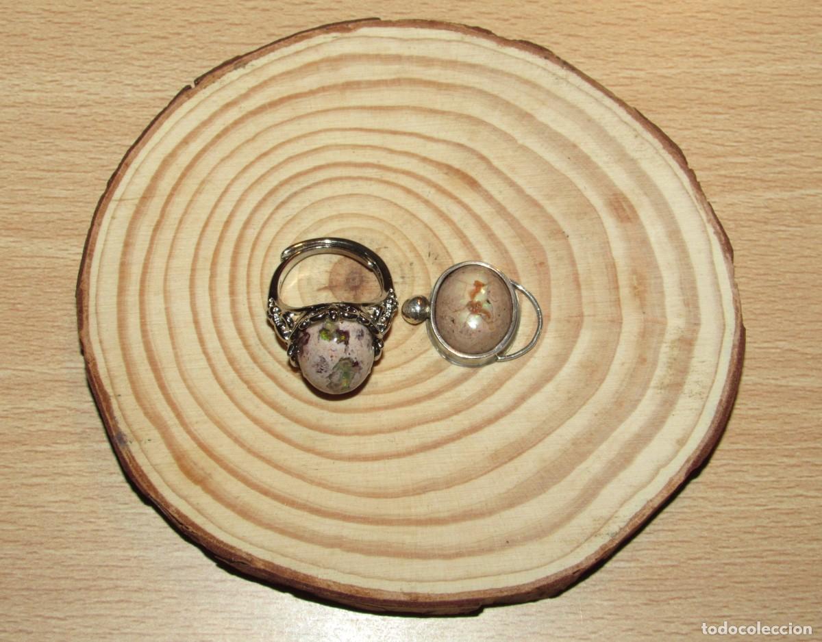 Joyeria: Lote anillo sortija ajustable y colgante con &oacute;palos - Foto 5
