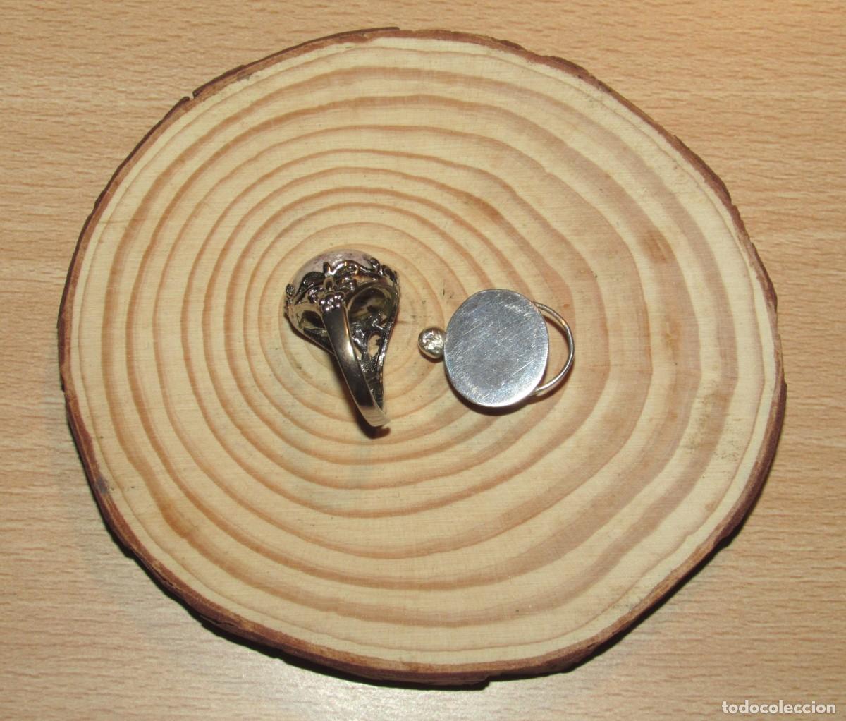 Joyeria: Lote anillo sortija ajustable y colgante con &oacute;palos - Foto 6