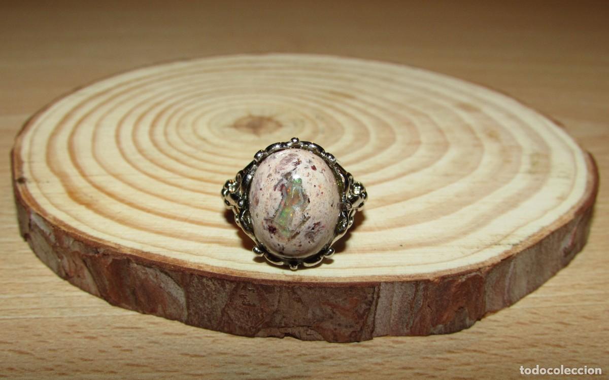 Joyeria: Lote anillo sortija ajustable y colgante con &oacute;palos - Foto 14