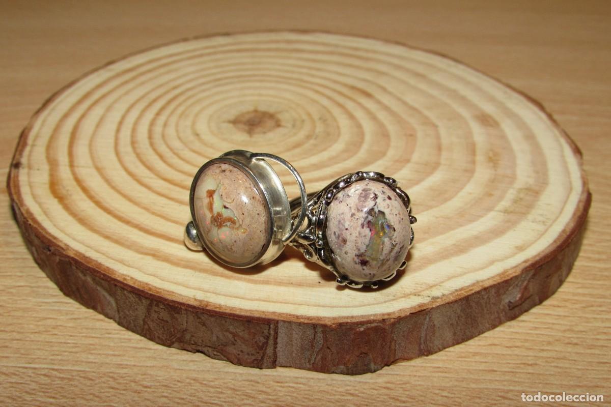 Joyeria: Lote anillo sortija ajustable y colgante con &oacute;palos - Foto 19
