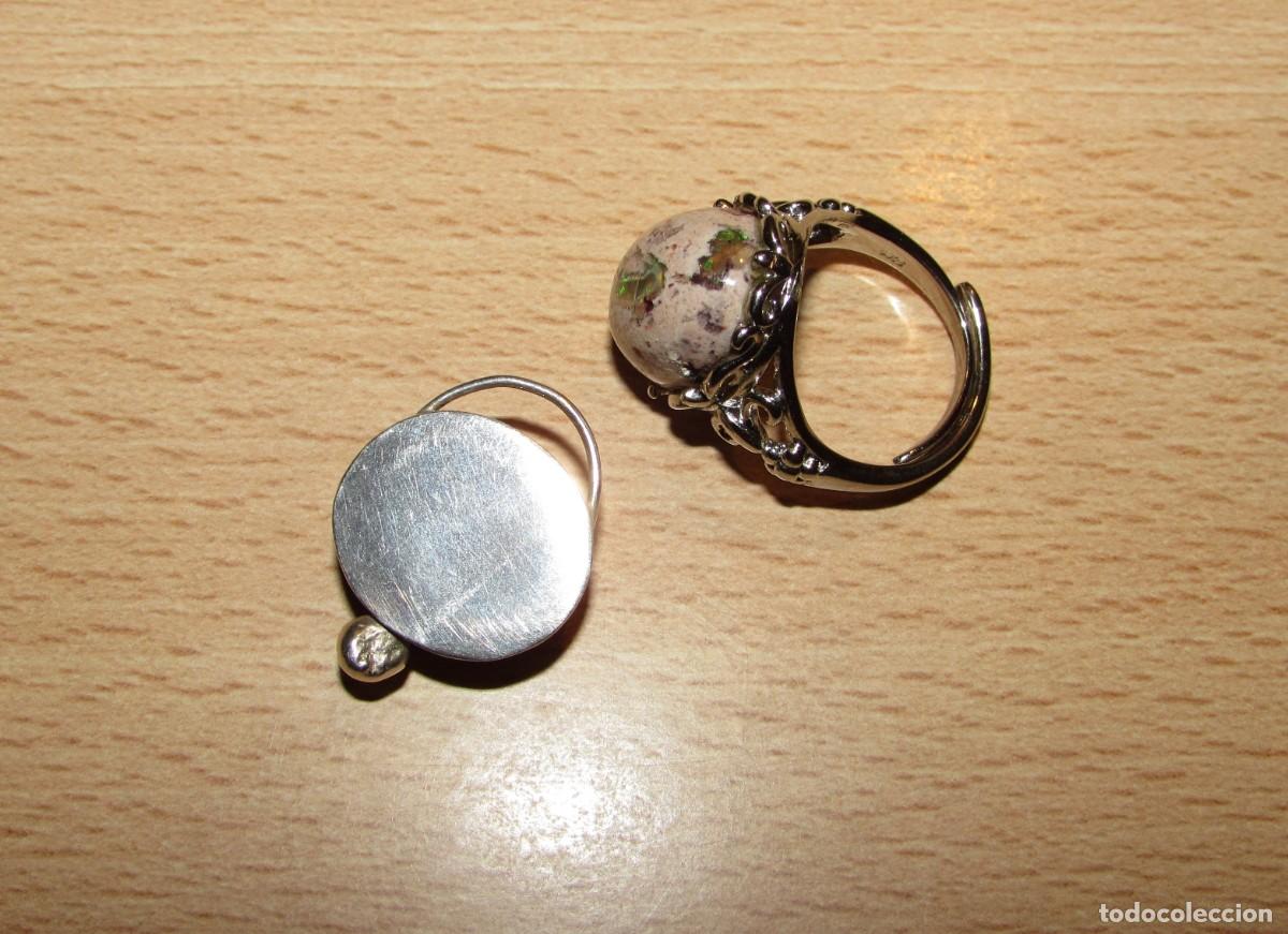 Joyeria: Lote anillo sortija ajustable y colgante con &oacute;palos - Foto 21