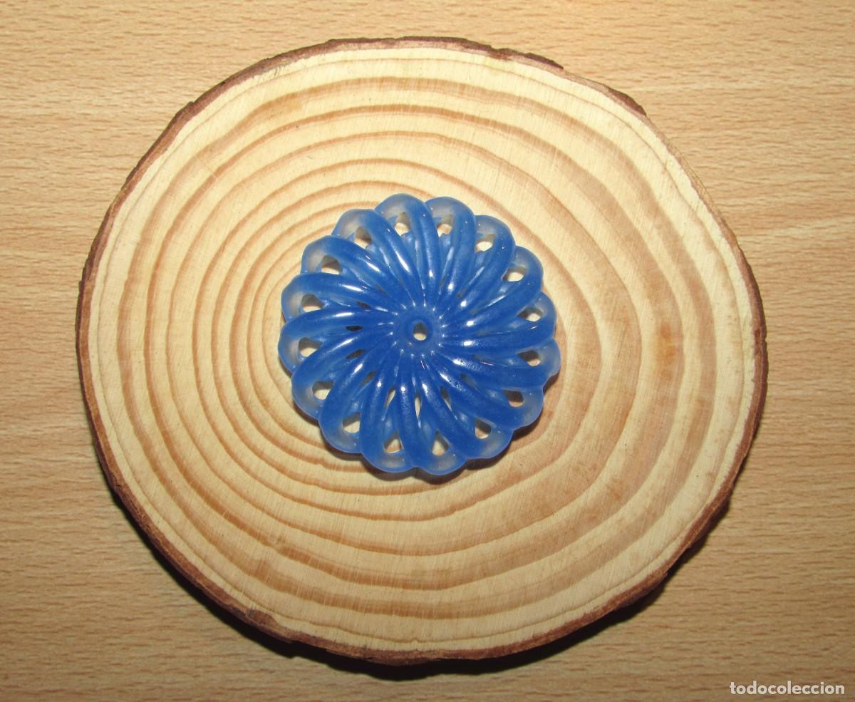 Joyeria: Medall&oacute;n oriental chino disco Bi calado espiral rueda de la fortuna giratoria