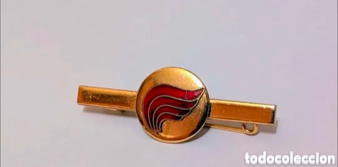Joyeria: Elegante Pasador de corbata piloto. Alas rojas