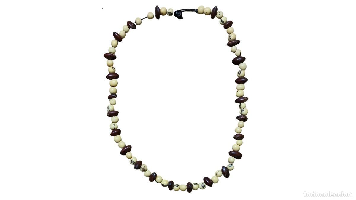 Joyeria: COLLAR &Eacute;TNICO VINTAGE - SEMILLAS A&Ccedil;A&Iacute;, OJO DE BUEY Y EMBA&Uacute;BA - ARTESAN&Iacute;A INDIGENA - BRASIL
