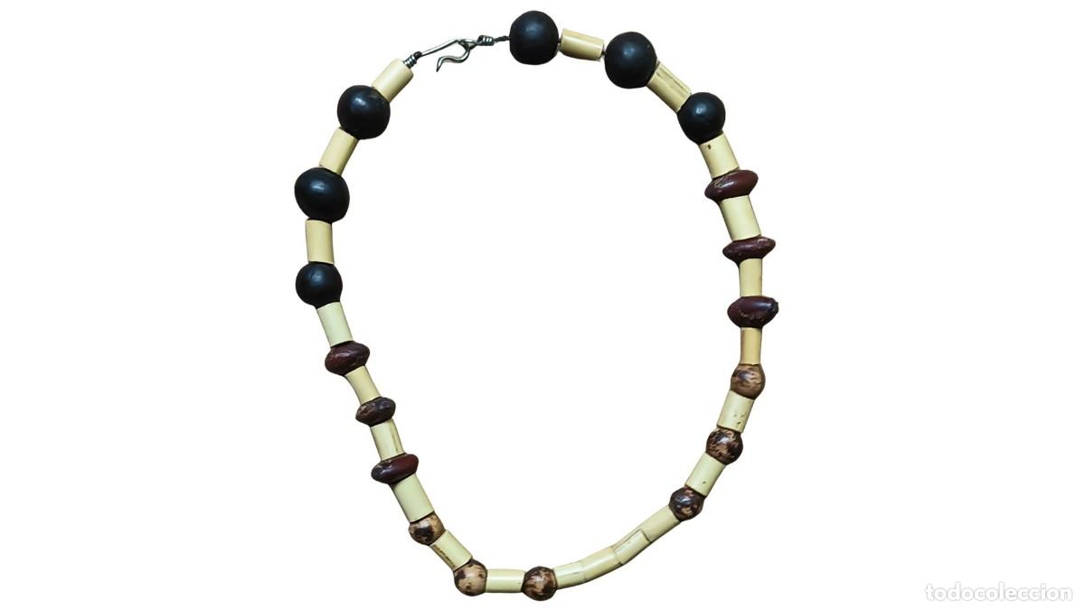 Joyeria: COLLAR &Eacute;TNICO VINTAGE - SEMILLAS A&Ccedil;A&Iacute;, OJO DE BUEY Y PUK&Aacute; - ARTESAN&Iacute;A INDIGENA - BRASIL