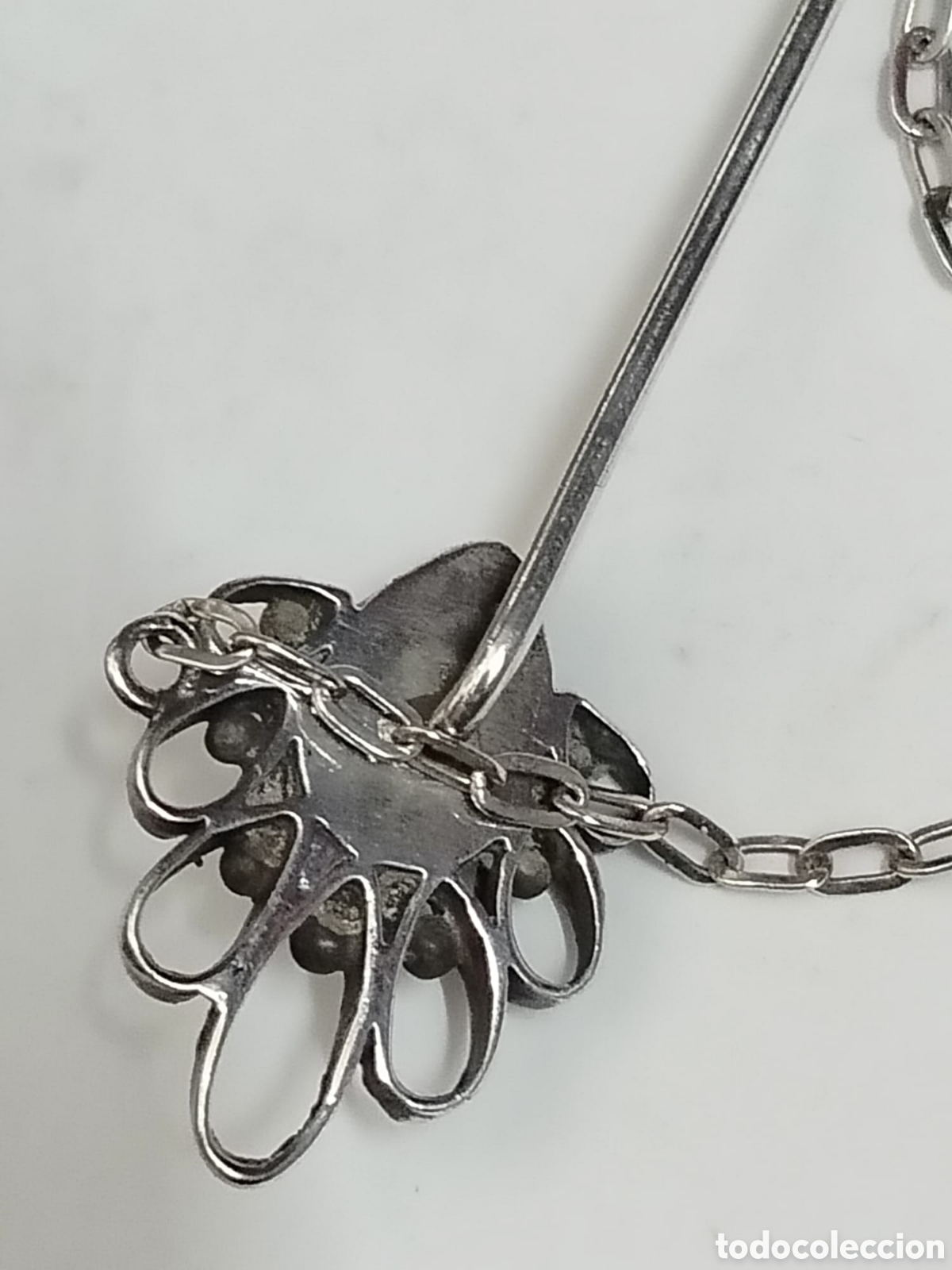 Joyeria: alfiler de plata y turquesa - Foto 4