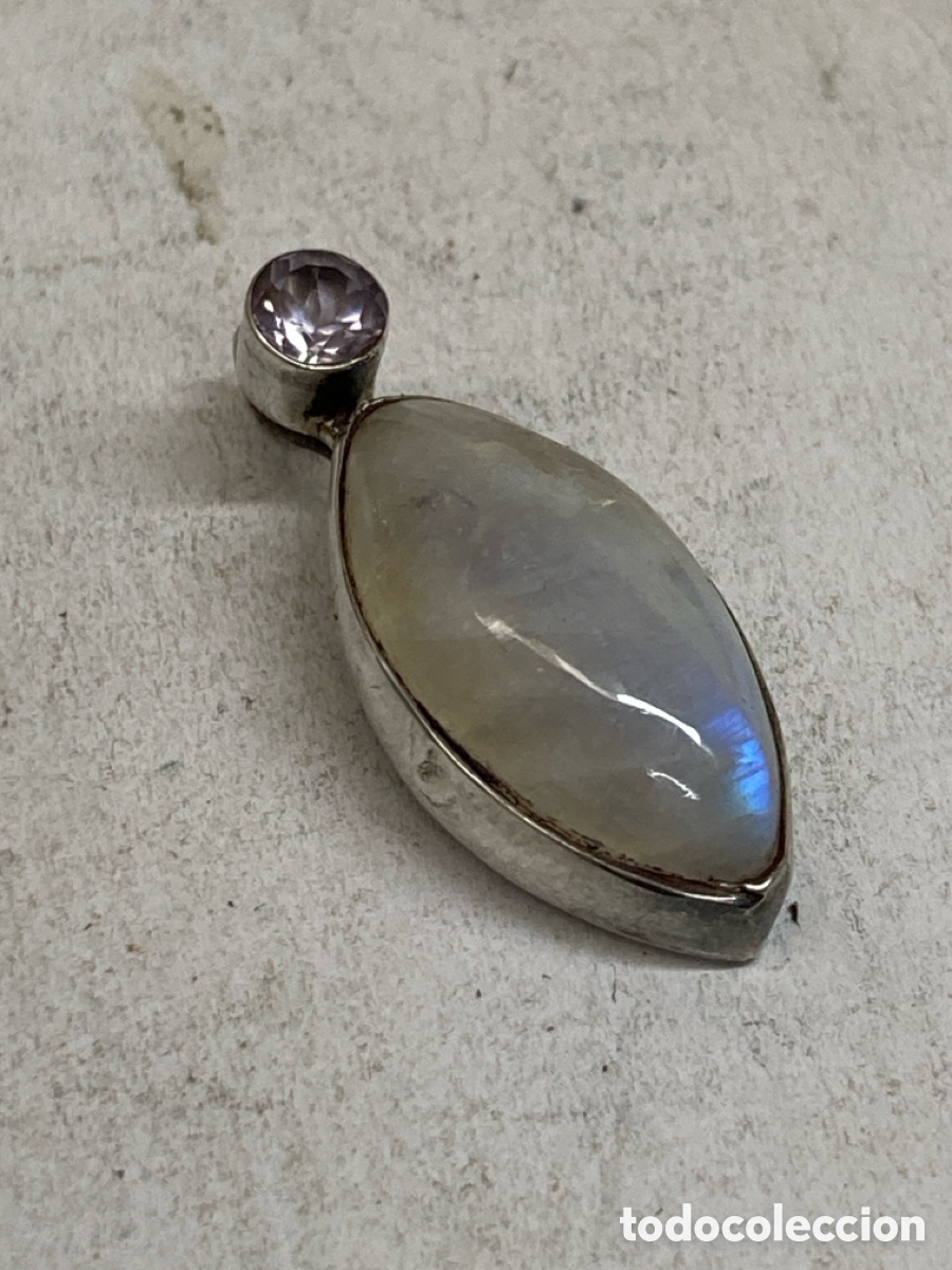 Joyeria: Colgante de plata piedra luna C673
