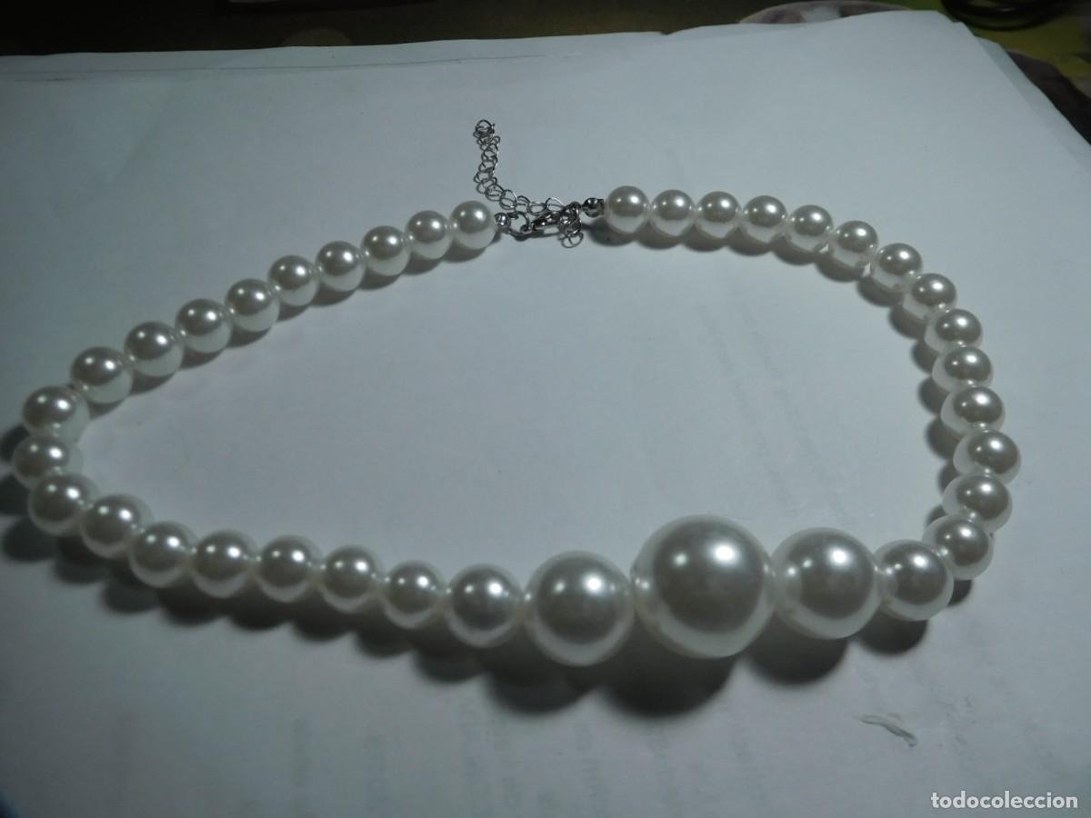 Joyeria: Collar de perlas de con bolas ordenadas por tama&ntilde;o