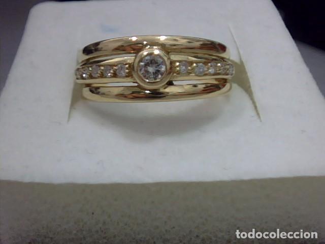 Joyeria: anillo en oro 18 kts y diamantes - Foto 6
