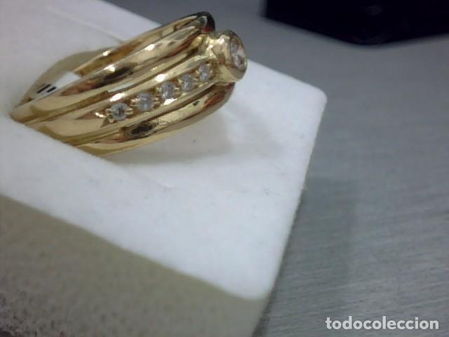 Joyeria: anillo en oro 18 kts y diamantes - Foto 7