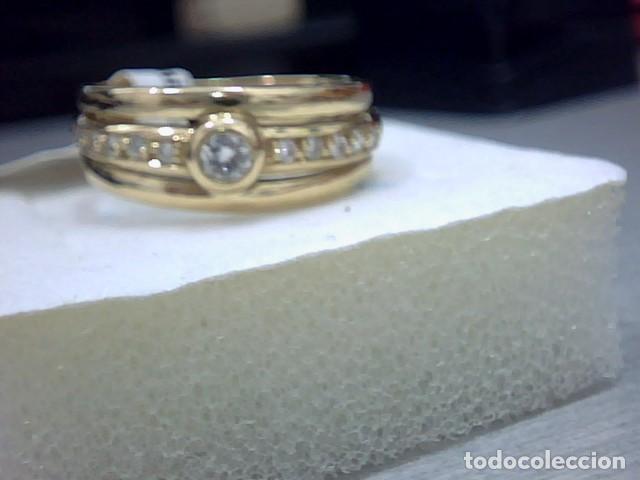 Joyeria: anillo en oro 18 kts y diamantes - Foto 9