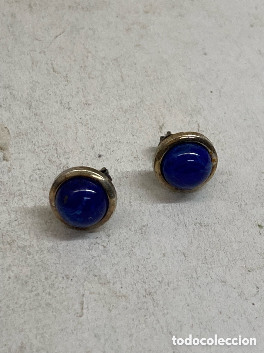 Joyeria: Pendientes de plata y lapisl&aacute;zuli P549