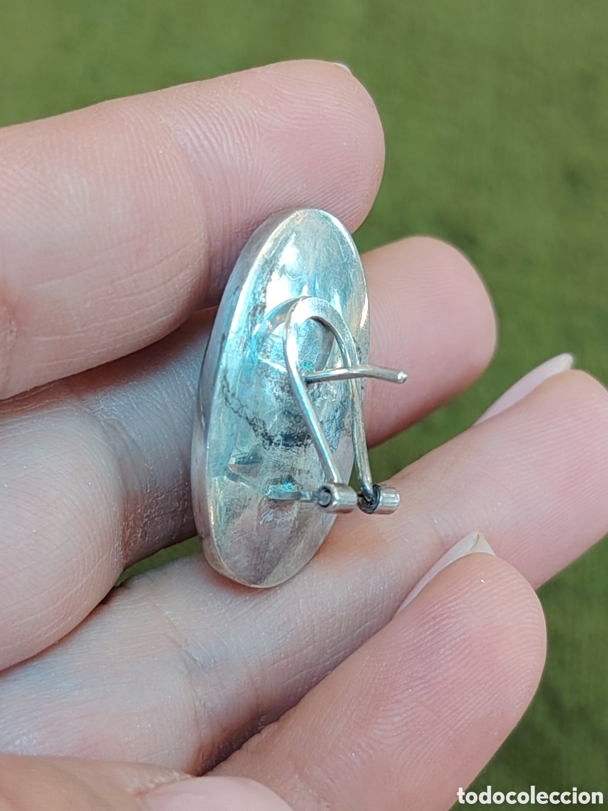 Joyeria: Juego de pendientes y anillo elaborado en plata y perlas de abul&oacute;n. - Foto 10