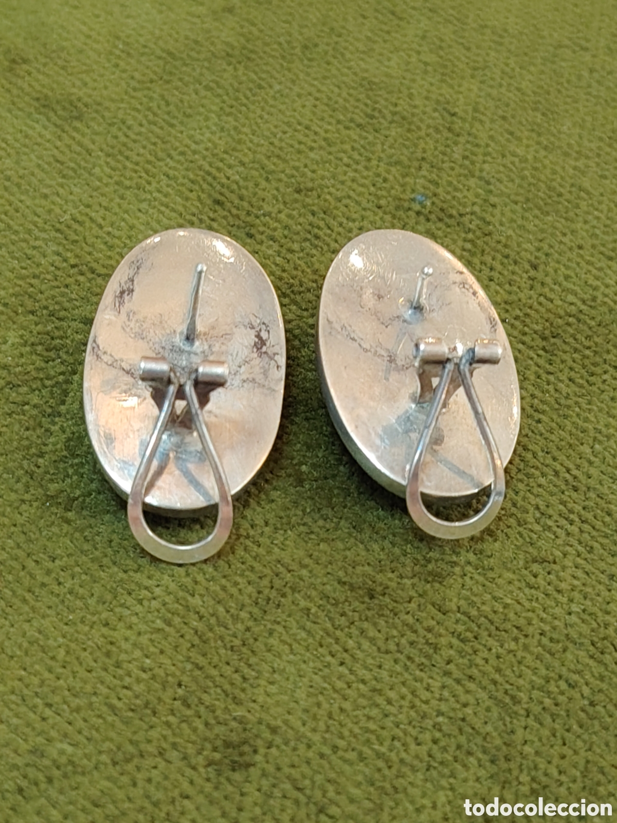 Joyeria: Juego de pendientes y anillo elaborado en plata y perlas de abul&oacute;n. - Foto 11