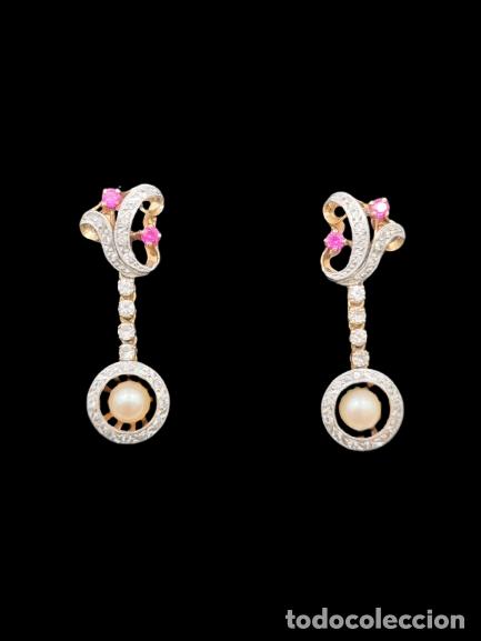 Joyeria: Conjunto de pendientes y anillo de oro - Foto 2