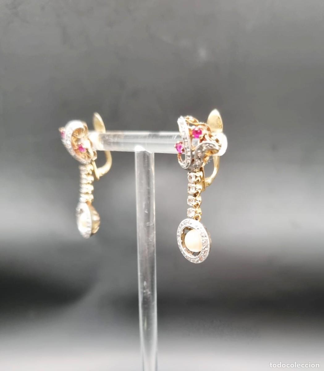 Joyeria: Conjunto de pendientes y anillo de oro - Foto 5
